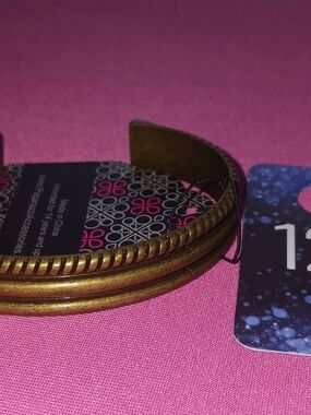 paparazzi Gold-Tone Twisted Edge Cuff Bracelet